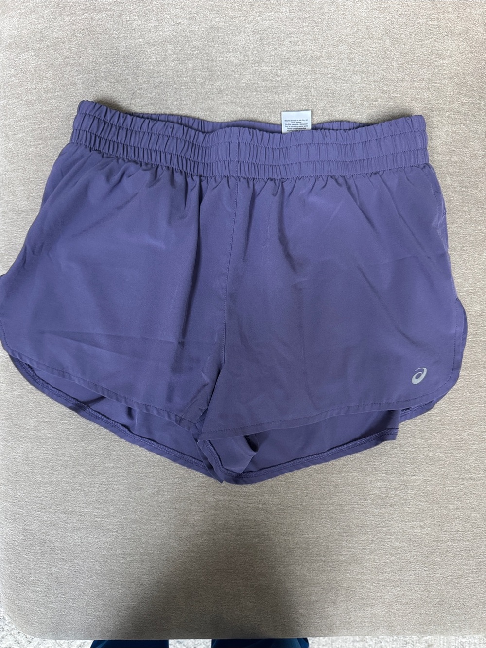 Asics Women's purple lined Athletic Shorts